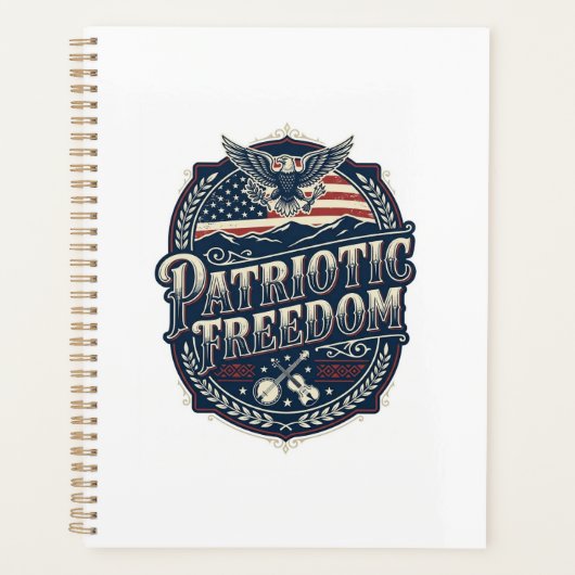 Patriottische Appalachian Heritage Vector Grafisch Planner (Voorkant)