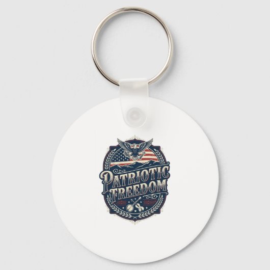 Patriottische Appalachian Heritage Vector Grafisch Sleutelhanger (Voorkant)