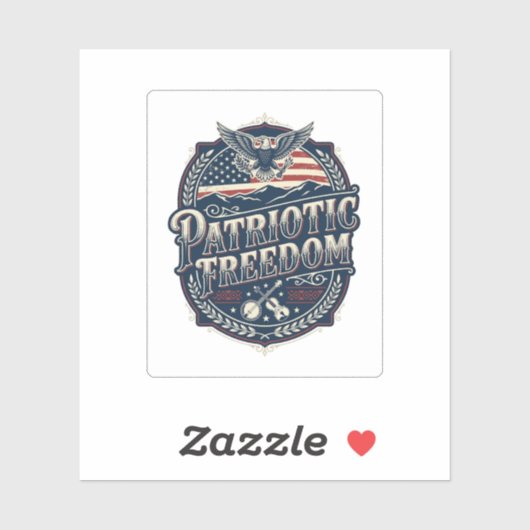 Patriottische Appalachian Heritage Vector Grafisch Sticker (Vel)