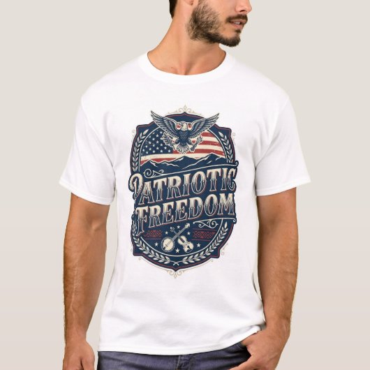 Patriottische Appalachian Heritage Vector Grafisch T-shirt (Voorkant)