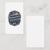 Patriottische Appalachische Erfgoed Vector Grafisc Visitekaartje (Voorkant / Achterkant)