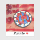patriottische appeltaart sticker (Vel)