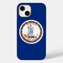 Patriottische Apple 14 Case-Mate, vlag van Virgini Case-Mate iPhone 14 Hoesje