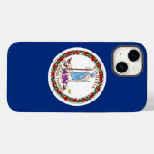 Patriottische Apple 14 Case-Mate, vlag van Virgini Case-Mate iPhone Case (Achterkant (horizontaal))