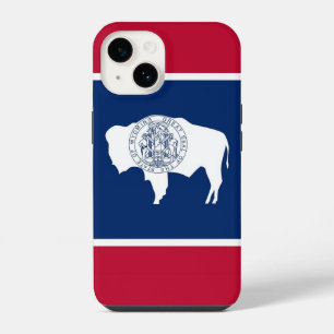 Patriottische Apple 14 Case-Mate, Wyoming-vlag iPhone 14 Hoesje