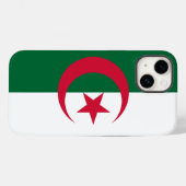 Patriottische Apple 14 Hoesje-Mate, Algerijnse vla Case-Mate iPhone Case (Achterkant (horizontaal))