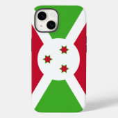 Patriottische Apple 14 Hoesje-Mate, Burundese vlag Case-Mate iPhone Case (Achterkant)