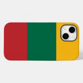 Patriottische Apple 14 Hoesje-Mate, Litouwen Case-Mate iPhone Case (Achterkant (horizontaal))