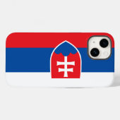 Patriottische Apple 14 Hoesje-Mate, Slowakije Case-Mate iPhone Case (Achterkant (horizontaal))