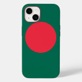 Patriottische Apple 14 Hoesje-Mate, vlag van Bangl Case-Mate iPhone Case (Achterkant)