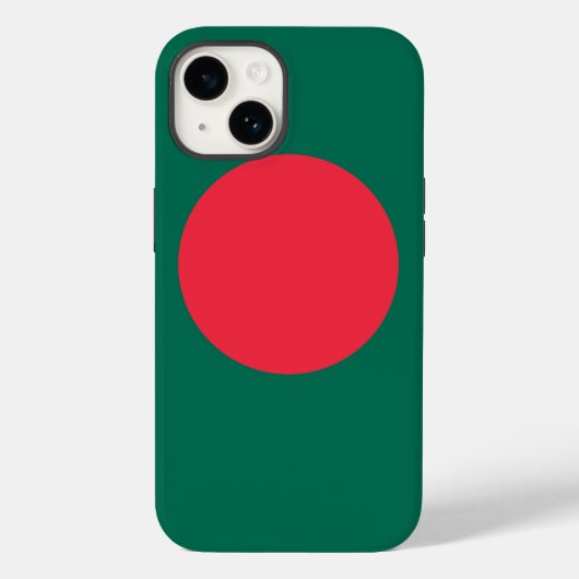 Patriottische Apple 14 Hoesje-Mate, vlag van Bangl Case-Mate iPhone Case (Achterkant)