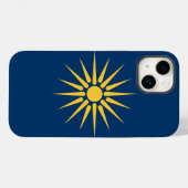 Patriottische Apple Case-Mate, Macedonië Vlag Case-Mate iPhone Case (Achterkant (horizontaal))