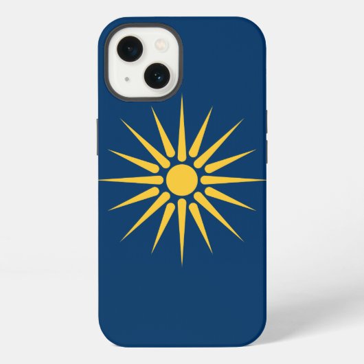 Patriottische Apple Case-Mate, Macedonië vlag iPhone Hoesje (Achterkant)