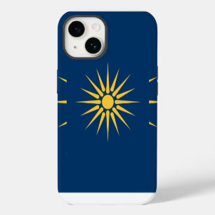 Patriottische Apple Case-Mate, Macedonië Vlag iPhone 14 Hoesje
