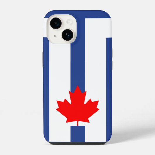 Patriottische Apple Case-Mate, Toronto-vlag iPhone Hoesje (Achterkant)