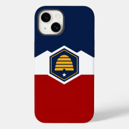 Patriottische Apple Case-Mate, Utah-vlag, VS Case-Mate iPhone 14 Hoesje