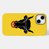 Patriottische Apple Case-Mate, vlag van kanton Uri Case-Mate iPhone Case (Achterkant (horizontaal))