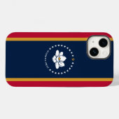 Patriottische Apple Case-Mate, vlag van Mississipp Case-Mate iPhone Case (Achterkant (horizontaal))