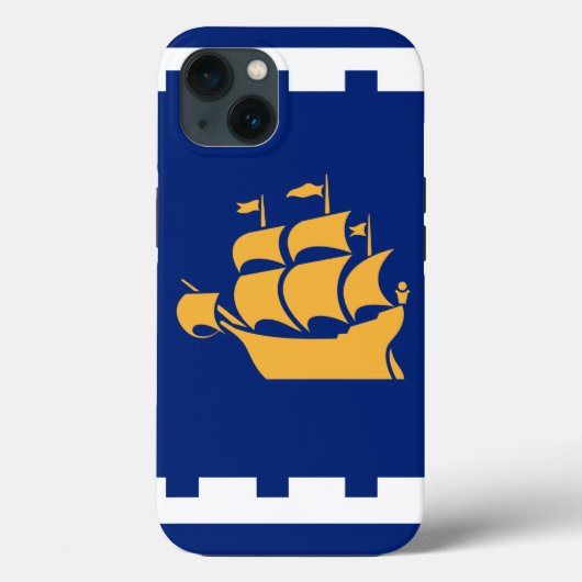 Patriottische Apple Case-Mate, vlag van Quebec Cit Case-Mate iPhone Case (Achterkant)