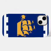 Patriottische Apple Case-Mate, vlag van Quebec Cit Case-Mate iPhone Case (Achterkant (horizontaal))