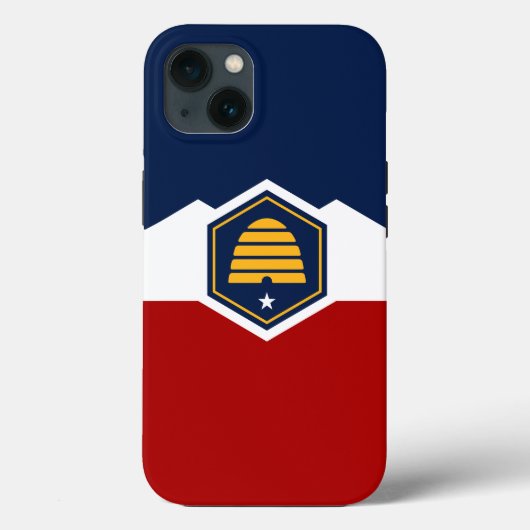 Patriottische Apple Case-Mate, vlag van Utah Case-Mate iPhone Case (Achterkant)