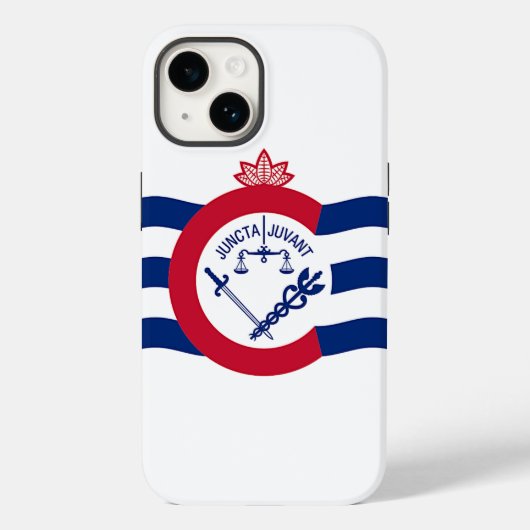 Patriottische Apple Hoesje-Mate 14, vlag Cincinnat Case-Mate iPhone Case (Achterkant)