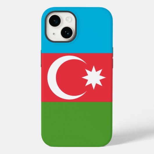 Patriottische Apple Hoesje-Mate, Azerbeidzjan vlag Case-Mate iPhone Case (Achterkant)
