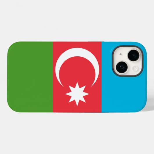 Patriottische Apple Hoesje-Mate, Azerbeidzjan vlag Case-Mate iPhone Case (Achterkant (horizontaal))