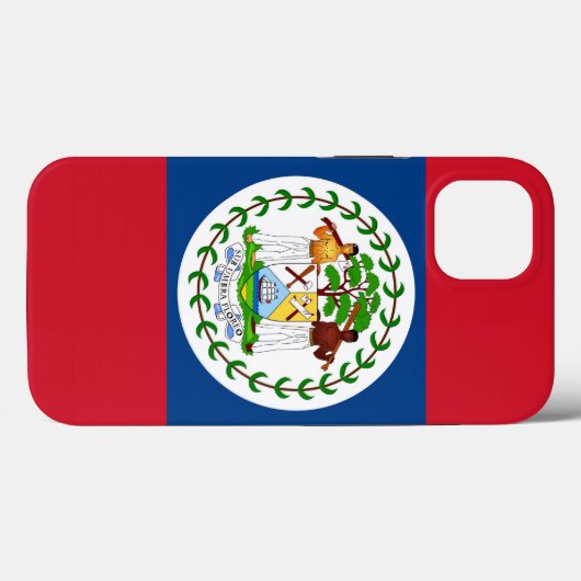 Patriottische Apple Hoesje-Mate, Belize vlag Case-Mate iPhone Case (Achterkant (horizontaal))
