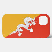 Patriottische Apple Hoesje-Mate, Bhutan Flag Case-Mate iPhone Case (Achterkant (horizontaal))