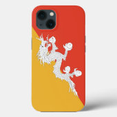 Patriottische Apple Hoesje-Mate, Bhutan Flag Case-Mate iPhone Case (Achterkant)