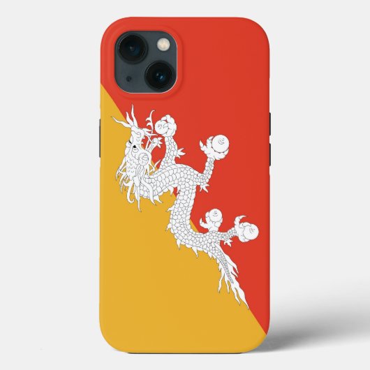 Patriottische Apple Hoesje-Mate, Bhutan Flag Case-Mate iPhone Case (Achterkant)