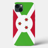 Patriottische Apple Hoesje-Mate, Burundese vlag Case-Mate iPhone Case (Achterkant)