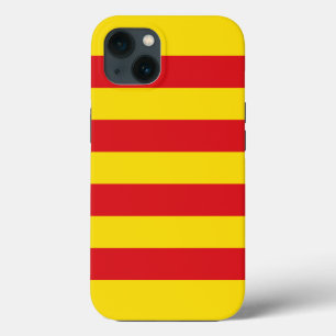 Patriottische Apple Hoesje-Mate, Catalaanse vlag iPhone 13 Hoesje
