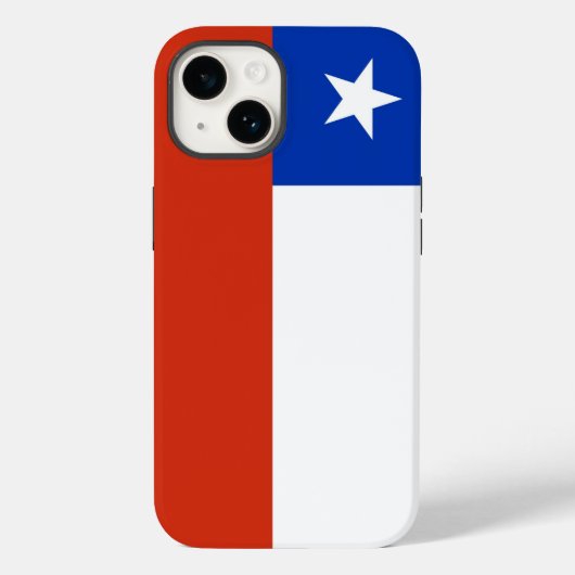 Patriottische Apple Hoesje-Mate, Chili vlag Hoesje (Achterkant)