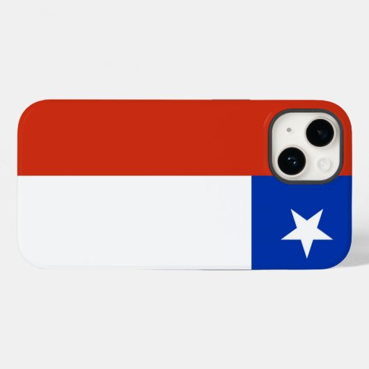 Patriottische Apple Hoesje-Mate, Chili vlag Hoesje (Achterkant (horizontaal))