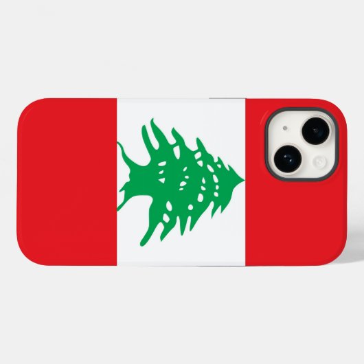 Patriottische Apple Hoesje-Mate, Libanese vlag Hoe Case-Mate iPhone Case (Achterkant (horizontaal))