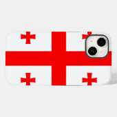 Patriottische Apple Hoesje-Mate met vlag van Georg Case-Mate iPhone Case (Achterkant (horizontaal))