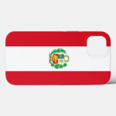 Patriottische Apple Hoesje-Mate, Peru vlag Case-Mate iPhone Case (Achterkant (horizontaal))