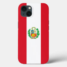 Patriottische Apple Hoesje-Mate, Peru vlag