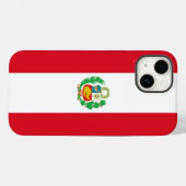 Patriottische Apple Hoesje-Mate, Peru vlag Hoesje- Case-Mate iPhone Case (Achterkant (horizontaal))