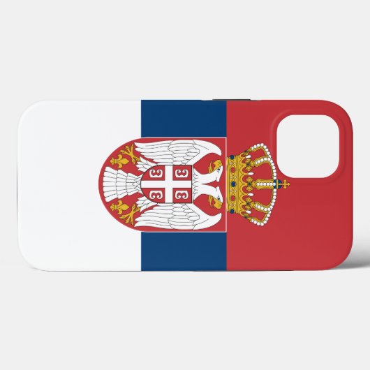 Patriottische Apple Hoesje-Mate, Servië Case-Mate iPhone Case (Achterkant (horizontaal))