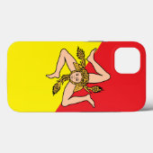 Patriottische Apple Hoesje-Mate, Sicilië Case-Mate iPhone Case (Achterkant (horizontaal))