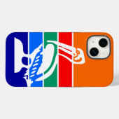 Patriottische Apple Hoesje-Mate, St. Petersbrug Case-Mate iPhone Case (Achterkant (horizontaal))