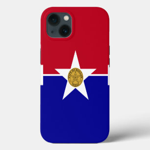 Patriottische Apple Hoesje-Mate, vlag Dallas iPhone 13 Hoesje