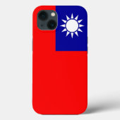 Patriottische Apple Hoesje-Mate, vlag Taiwan Case-Mate iPhone Case (Achterkant)