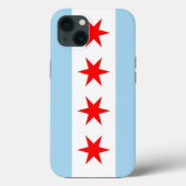 Patriottische Apple iPhone 13 Hoesje-Mate, Chicago Case-Mate iPhone Case (Achterkant)