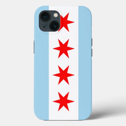 Patriottische Apple iPhone 13 Hoesje-Mate, Chicago Case-Mate iPhone Case (Achterkant)