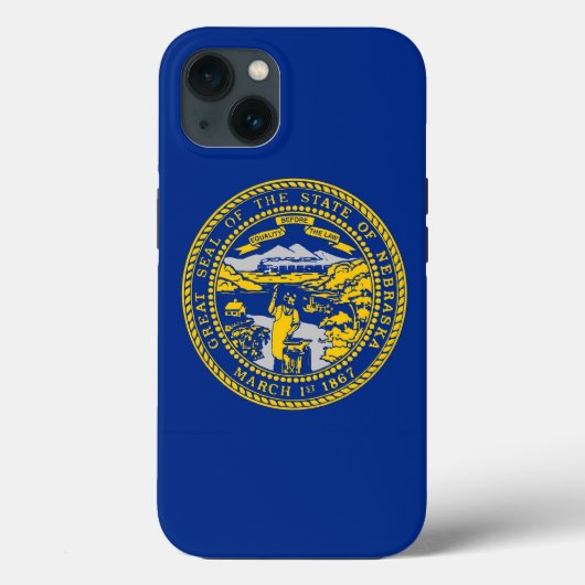 Patriottische Apple iPhone 13 Hoesje-Mate, Nebrask Case-Mate iPhone Case (Achterkant)