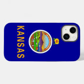 Patriottische Apple iPhone 14 Case-Mate, vlag van Case-Mate iPhone Case (Achterkant (horizontaal))